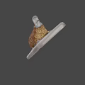 Game Movie Character With Fried Fish Like Look And Brown Crispy Surface On White Tray