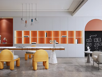 Modern study 3d model