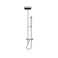 Modern Shower System With Overhead Head Handheld Sprayer And Mounting Bracket