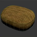 Handcrafted Bamboo Woven Oval Box With Natural Brown Texture And Closed Lid