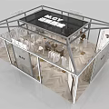 Modern Clothing Store Interior Featuring Glass Facade Clothing Racks And Herringbone Flooring