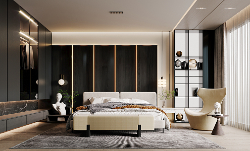 Modern Bedroom 3d model