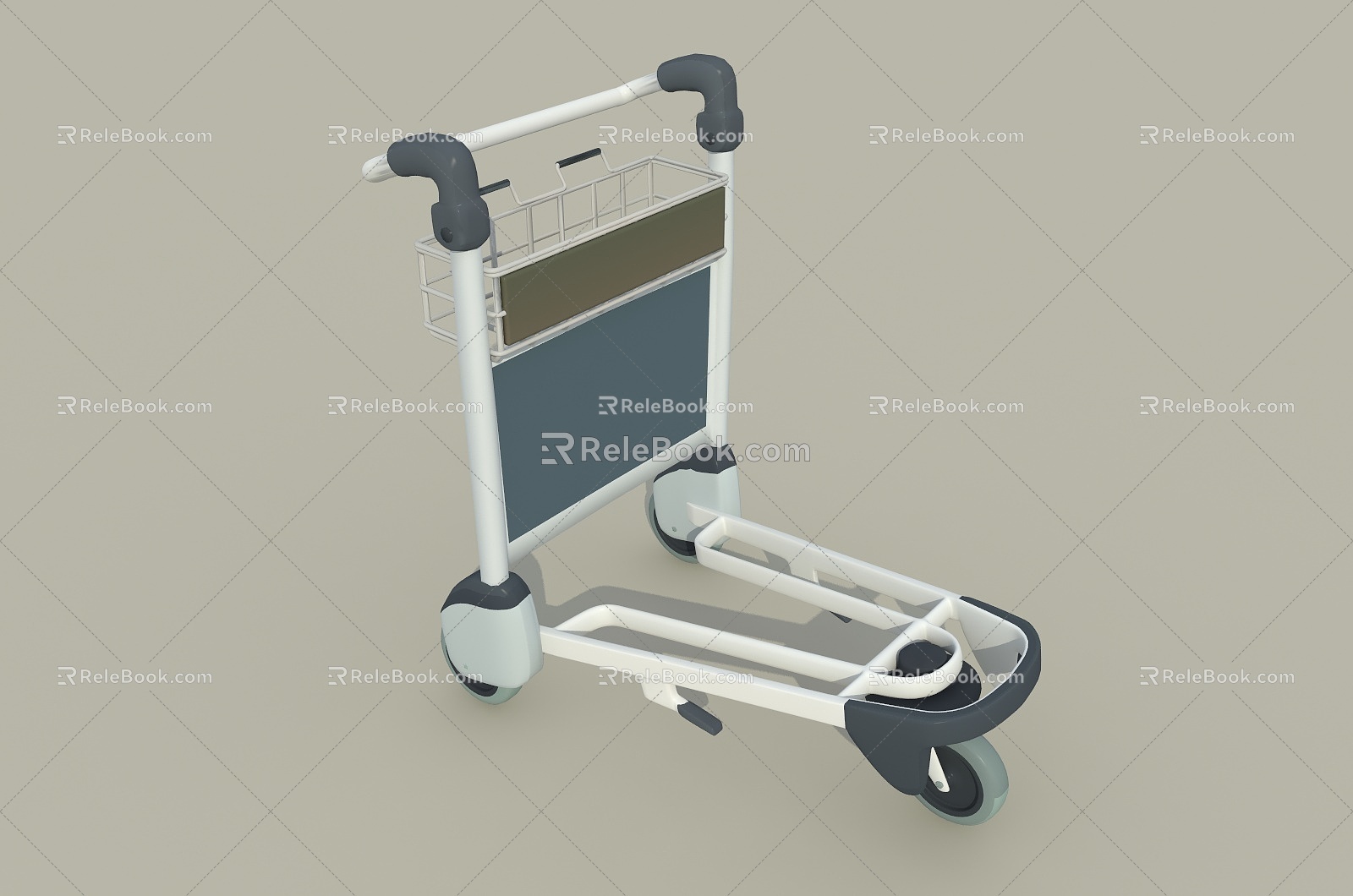 Airport Trolley Luggage Car Storage Car model