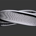 Modern Silver Textured Ring With Double Band And Shiny Polished Finish