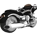 Sleek Black Motorcycle With White Stripes Headlight Alloy Wheels And Black Seat
