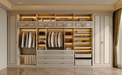 French Cloakroom French Wardrobe American Wardrobe American Cloakroom 3d model