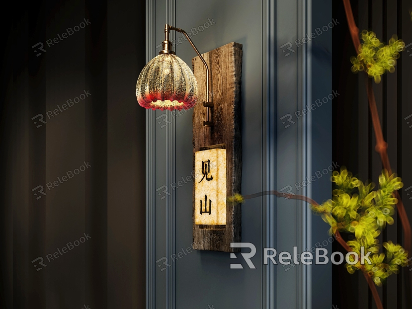 Silent wall lamp, wall lamp for homestay, wall lamp, door lamp, retro wall lamp, metal wall lamp model