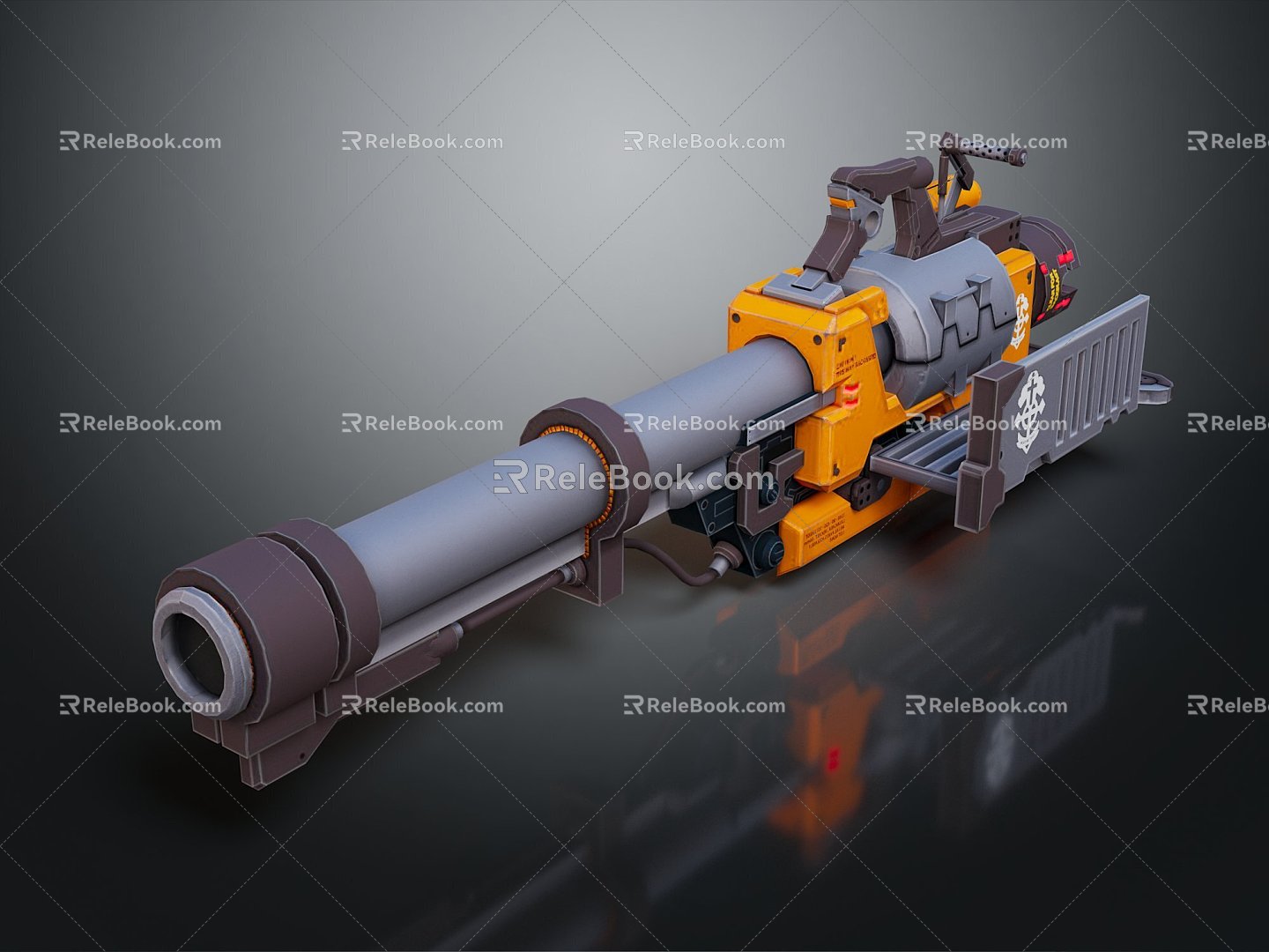 Science Fiction Rocket Launcher Rocket Launcher Science Fiction Weapon Future Weapon Science Fiction Equipment Concept Weapon Next Generation Weapon 3d model