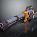 Science Fiction Rocket Launcher Rocket Launcher Science Fiction Weapon Future Weapon Science Fiction Equipment Concept Weapon Next Generation Weapon 3d model