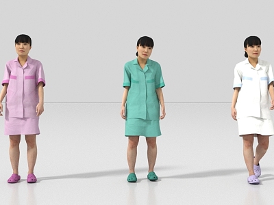 Doctor Nurse Pharmacist Physician 3d model