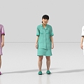 Doctor Nurse Nurse Pharmacist Physician 3d model