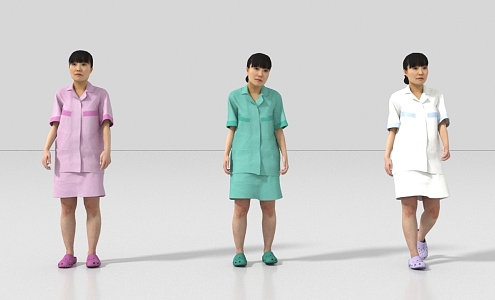 Doctor Nurse Pharmacist Physician 3d model