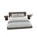 Modern Double Bed 3d model