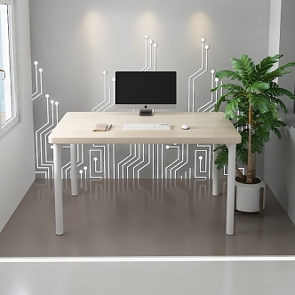 Living Room Desk 3d model