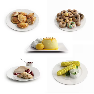 Modern Food Food Combo Edition 3d model