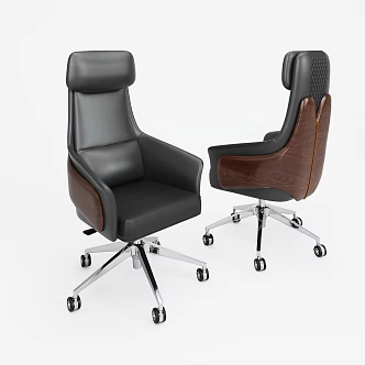 Modern Leather Chair Lunch Break Chair Training Chair Conference Chair Mesh Chair Leisure Chair Office Chair Leadership Chair Class Front Chair 3d model