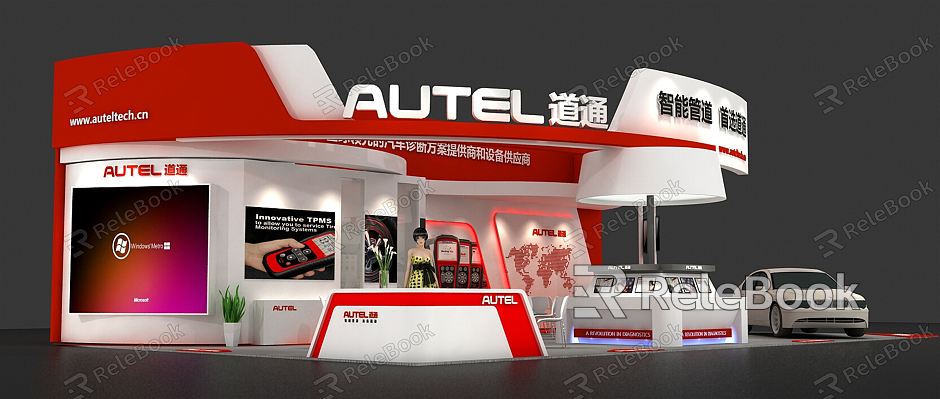 Modern Exhibition Booth Exhibition Exposition model