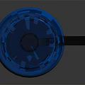 Blue Water Bottle With Black Lid And Handle For Everyday Use