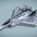 Modern Military Fighter Jet With Sleek Gray Camouflage And Aerodynamic Structure