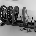 Complete Home Gym Sports Equipment Set With Weight Bench Barbells Dumbbells And Rack