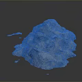 Rough Textured Natural Stone Pile With Small Fragments On Dark Background