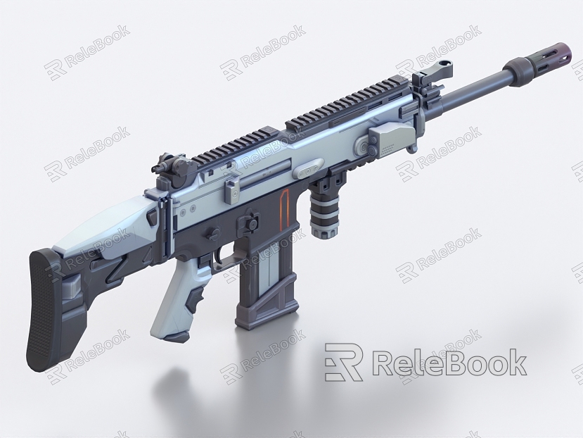 Assault Rifle Automatic Rifle Weapon Firearms Science Fiction Rifle Science Fiction Gun Submachine Gun model