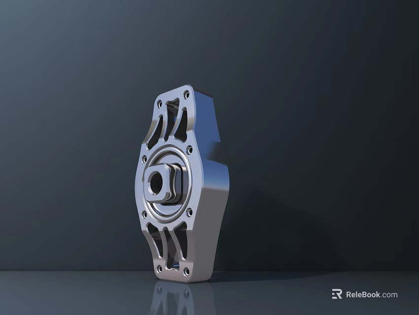 Smart Machine Mechanical Component With Precision Metal Structure And Industrial Engineering Design 3d model 
