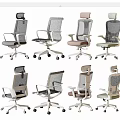 Modern Ergonomic Office Chairs With Mesh Back And Multiple Color Options