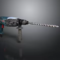 Heavy Duty Electric Drill With Spiral Drill Bit And Ergonomic Handle Design