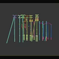 Various Wood Stone Utility Poles Designs for Electrical Power Transmission Systems