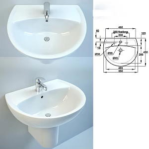 Wash basin 3d model