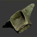 Ancient Bronze Tool With Green Patina And Traditional Axe Shape Design