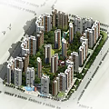 Modern High Rise Residential Complex With Central Greenery And Landscaped Layout