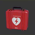 Philips Heartstart Emergency Kit Red Case With White Heart And Lightning Symbol
