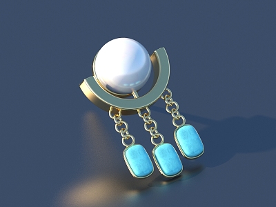 Jewelry Earrings Pendant 3d model