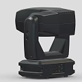 Black Moving Head Spotlight With Rotatable Design And Blue Lens For Stage Use