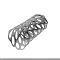 Modern White Perforated Vases With Intricate Hollow Out Patterns For Home Decor Living Spaces