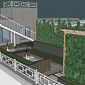 Rooftop Garden With Outdoor Seating Lush Vines And Greenery For Relaxation