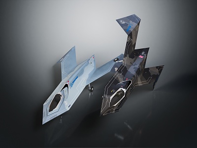 modern fighter boeing fighter 3d model