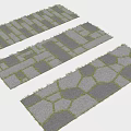 Various Stepping Stones Design With Natural Stone Texture Grass Gaps And Different Patterns