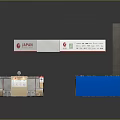 Modern Exhibition Booth Furniture With Tables Chairs And Display Elements