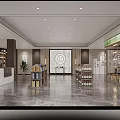 Well Organized Liquor and Tobacco Store Interior With Shelves of Alcohol Bottles and Tobacco Products