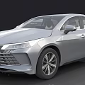 Silver Sedan Car With Modern Design Sleek Body And Alloy Wheels Front Grille