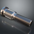 Polished Stainless Steel Industrial Bolt With Threaded Shank And Gear Like Structure