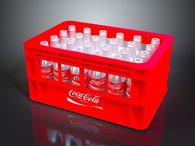 Plastic Basket Coca-Cola Basket Plastic Vegetable Basket Plastic Box Basket Bamboo Basket Vegetable Basket Egg Basket 3d model