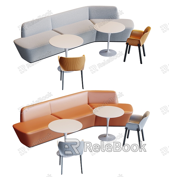 Leisure sofa in public area model