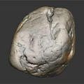 Natural Raw Stone with Yellow Gray Texture and Intricate Natural Patterns