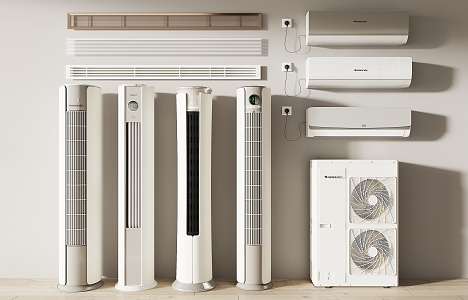 modern air conditioning 3d model