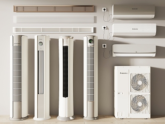 modern air conditioning 3d model