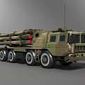 PHL 03 long range rocket launcher PHL03 03 rocket launcher multiple rocket launcher 3d model